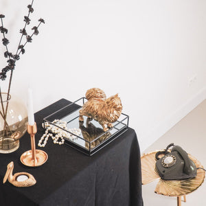 Hunderasse Zwergspitz als liebevolle Dekofigur in der Farbe Gold für Dein Wohnzimmer