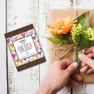 Wildbach Vollmilch Schokolade mit Spruch: Für Dich, Du bist etwas ganz Besonderes.