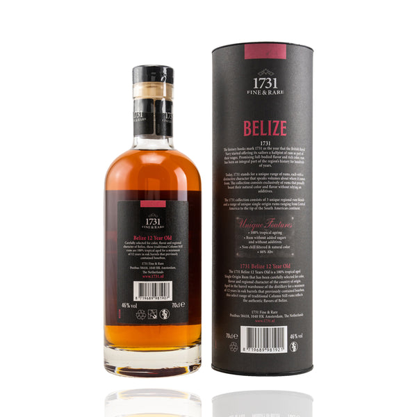 1731 Rum - Belize (Travellers Liquours) 12 y.o