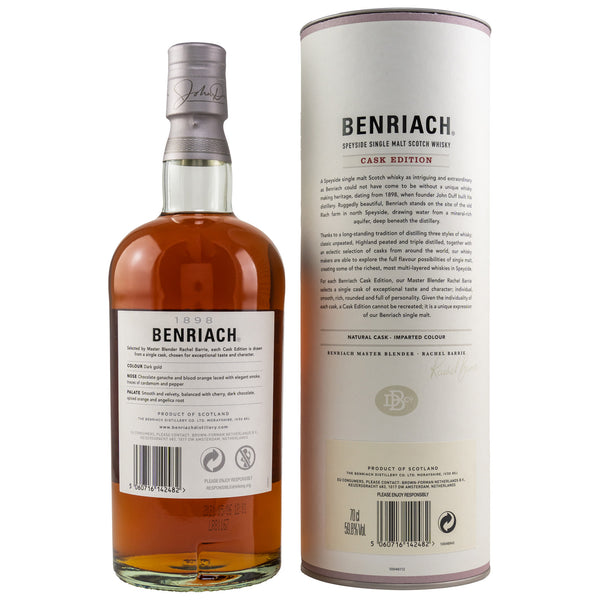 Benriach 2009/2021 Peated Port Single Cask #4834 0,7L Whisky Schottland, Speyside