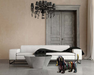 Basset Hound, bunte Dekofigur,  Imageland