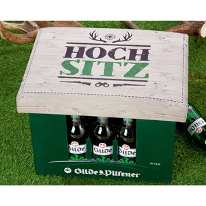 Bierkastenpolster "Hochsitz", die gute Geschenkidee für Jäger.