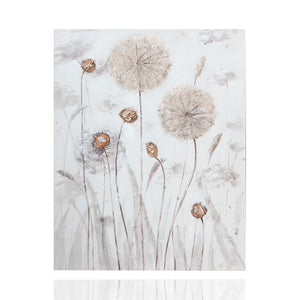 Bild Kugelblumen Duo handgemalt auf Leinwand, Gilde