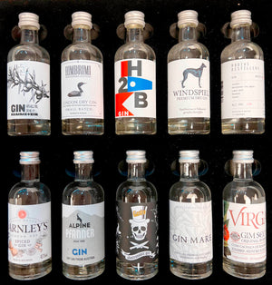 10 hochwertigen Ginsorten befinden sich in der Gin Tasting Box