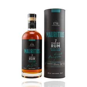 Eine schicke Flasche mit Umkarton vom Rum 1731 aus Mauritius