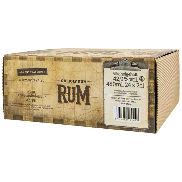 Oh Holy Rum Adventskalender 2022,  24 x 0,02L.