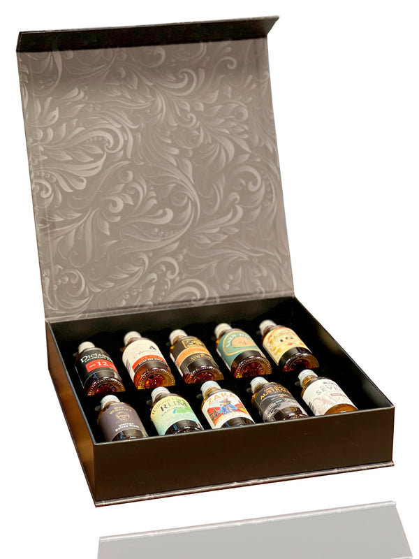 The Rum Tasting Box mit 10 intern. guten Rumsorten, 0,5L