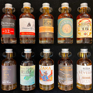 The Rum Tasting Box mit 10 intern. guten Rumsorten, 0,5L