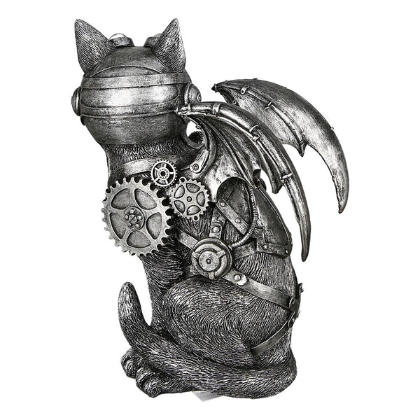 Gilde Cat, Steampunk BRIDEMAKER Katze mit Flügel, – Figur Deko