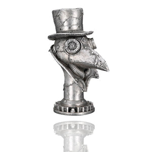 Dekofigur Steampunk Krähe mit Zylinder und Brille, Gilde
