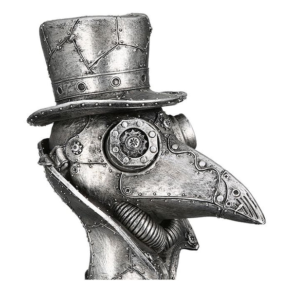 Dekofigur Steampunk Krähe mit Zylinder und Brille, Gilde