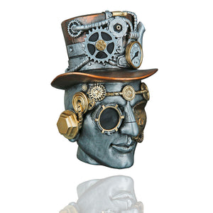 Dekofigur Steampunk Male, Mann mit Zylinder und Monokel, Gilde