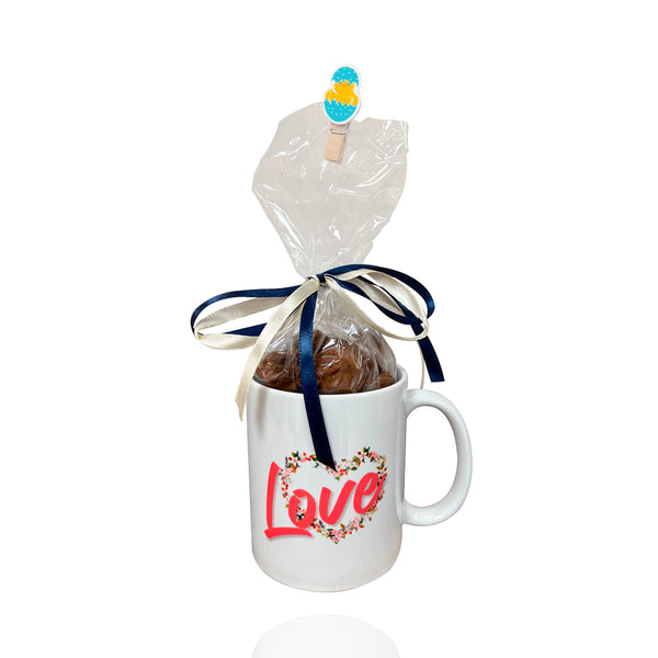 Tasse - Love  mit BRIDEMAKER`S Kakaotrüffel gefüllt, Geschenkidee